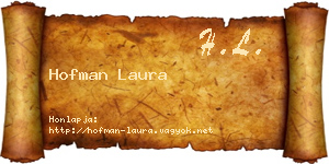 Hofman Laura névjegykártya